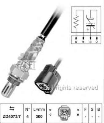 NSP023921022620 NSP sonda lambda, sensor de oxigênio depois de catalisador