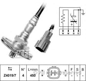 24537 NTK sonda lambda, sensor de oxigênio até o catalisador