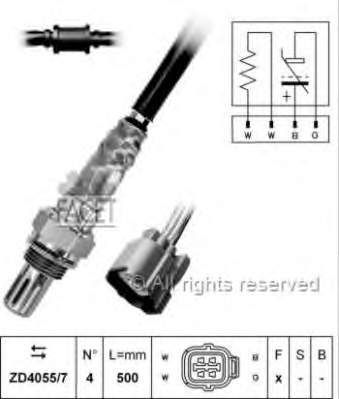 176787 Febi sonda lambda, sensor de oxigênio depois de catalisador