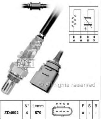 036906265D VAG sonda lambda, sensor de oxigênio depois de catalisador