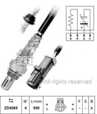 09SKV576 SKV sonda lambda, sensor de oxigênio