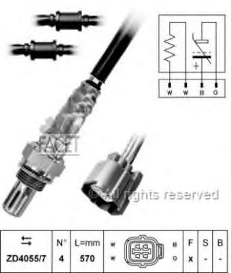 V26760008 Vemo sonda lambda, sensor de oxigênio até o catalisador