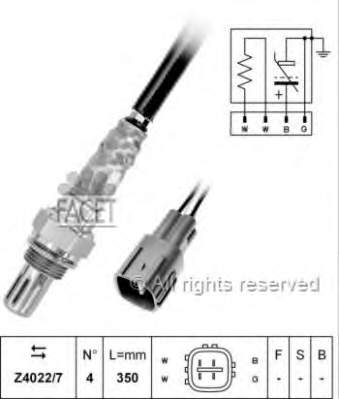 286 NGK sonda lambda, sensor de oxigênio