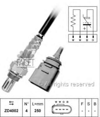 Sonda lambda, sensor de oxigênio depois de catalisador para Skoda Fabia 