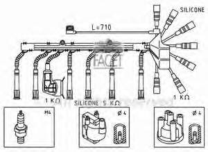 12121735215 BMW fios de alta voltagem, kit