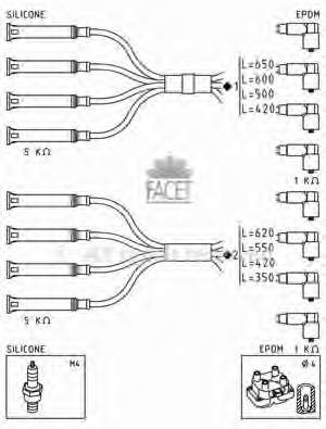 Fios de alta voltagem, kit para Alfa Romeo 155 (167)