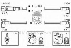 108958 Hans Pries (Topran) fios de alta voltagem, kit