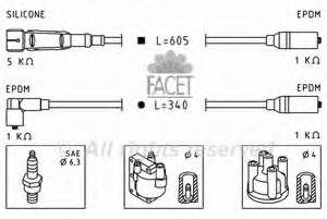 N0388851 VAG fios de alta voltagem, kit