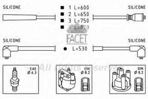 6170396 Ford fios de alta voltagem, kit