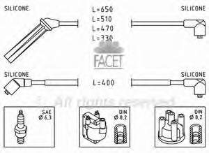 Fios de alta voltagem, kit 49138 Facet