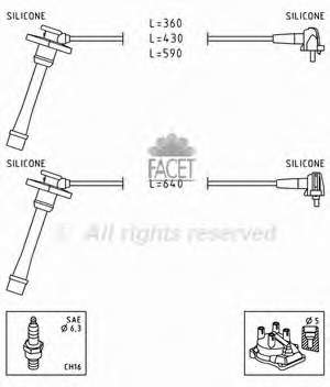 986356928 Bosch fios de alta voltagem, kit