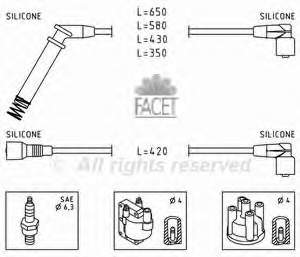 202518CN5 Hans Pries (Topran) fios de alta voltagem, kit