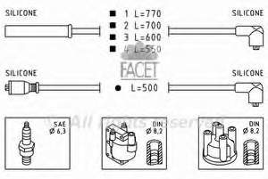 5030259 Ford fios de alta voltagem, kit