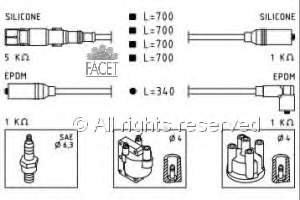 49353 Facet fios de alta voltagem, kit