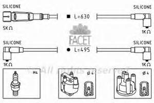 49364 Facet fios de alta voltagem, kit