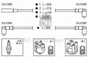 4002 EFI fios de alta voltagem, kit