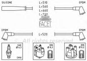 715 NGK fios de alta voltagem, kit