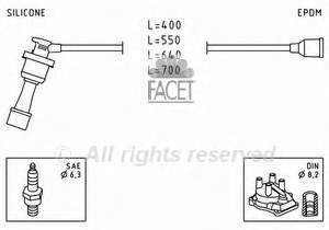 49403 Facet fios de alta voltagem, kit