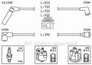 MD977424 Mitsubishi fios de alta voltagem, kit