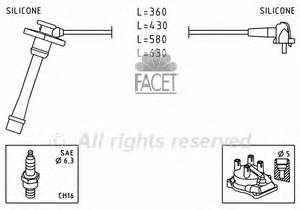 9091922325 Toyota fios de alta voltagem, kit