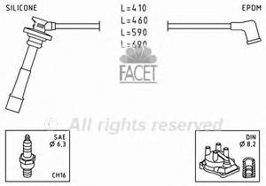 9091922284 Toyota fios de alta voltagem, kit