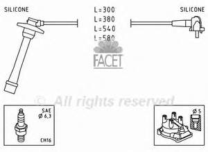 T580A13 NPS fios de alta voltagem, kit