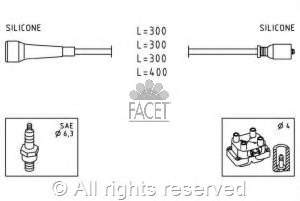 BS0986356967 Polcar fios de alta voltagem, kit