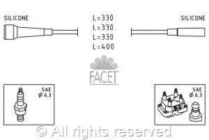 4.9501 Facet fios de alta voltagem, kit