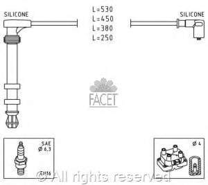 883025 ERA fios de alta voltagem, kit