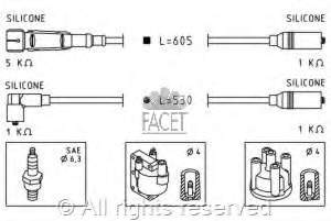 49549 Facet fios de alta voltagem, kit