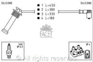 30731424 Volvo fios de alta voltagem, kit