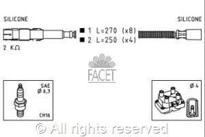 Fios de alta voltagem, kit 346141 VALEO