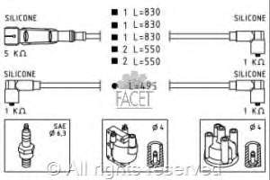 986356371 Bosch fios de alta voltagem, kit