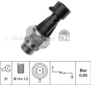 500356061 Iveco sensor de pressão de óleo