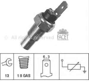 7.3079 Facet sensor de temperatura do fluido de esfriamento