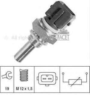 73149 Facet sensor de temperatura do fluido de esfriamento