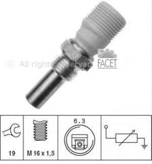 Sensor de temperatura do fluido de esfriamento 4840434 Iveco