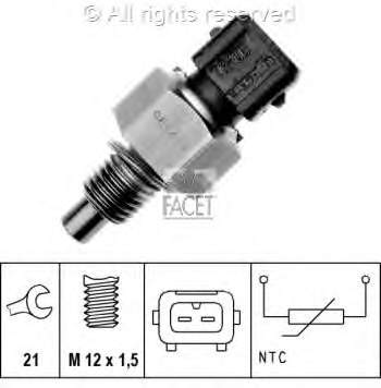 700072 VALEO sensor de temperatura do fluido de esfriamento