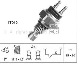 Sensor de temperatura do fluido de esfriamento (de ativação de ventilador do radiador) para Nissan Bluebird (910)