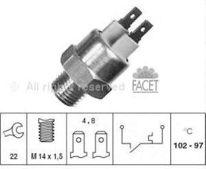 00013785043 Volvo sensor de temperatura do fluido de esfriamento (de ativação de ventilador do radiador)