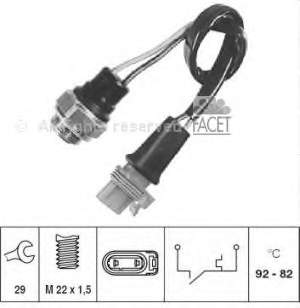 T0777864 Chrysler sensor de temperatura do fluido de esfriamento (de ativação de ventilador do radiador)