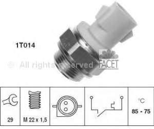 75130 Facet sensor de temperatura do fluido de esfriamento (de ativação de ventilador do radiador)