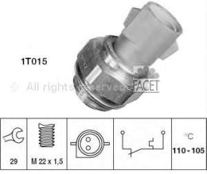 2610 Vernet sensor de temperatura do fluido de esfriamento (de ativação de ventilador do radiador)