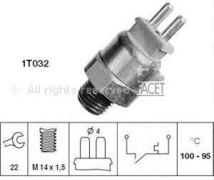 400701 Hans Pries (Topran) sensor de temperatura do fluido de esfriamento (de ativação de ventilador do radiador)