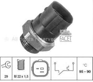 0601551SX Stellox sensor de temperatura do fluido de esfriamento (de ativação de ventilador do radiador)