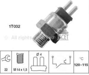 A0065456624 Mercedes sensor de temperatura do fluido de esfriamento (de ativação de ventilador do radiador)