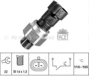 1341014 Opel sensor de temperatura do fluido de esfriamento (de ativação de ventilador do radiador)