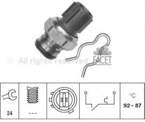 7.5285 Facet sensor de temperatura do fluido de esfriamento (de ativação de ventilador do radiador)