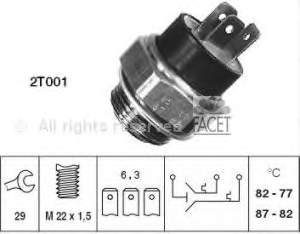 95630939 Peugeot/Citroen sensor de temperatura do fluido de esfriamento (de ativação de ventilador do radiador)