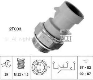 75622 Facet sensor de temperatura do fluido de esfriamento (de ativação de ventilador do radiador)